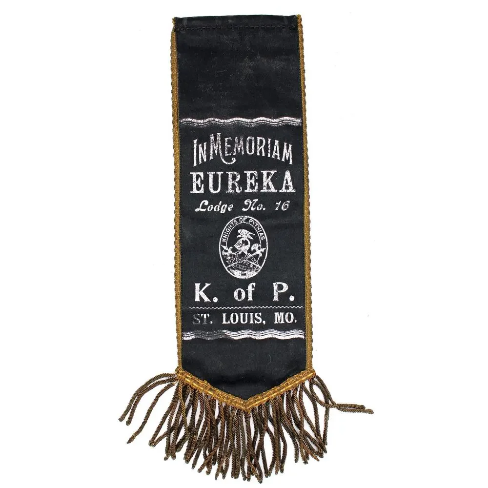 Antique Knights of Pythias Double Sided Fraternal Ribbon